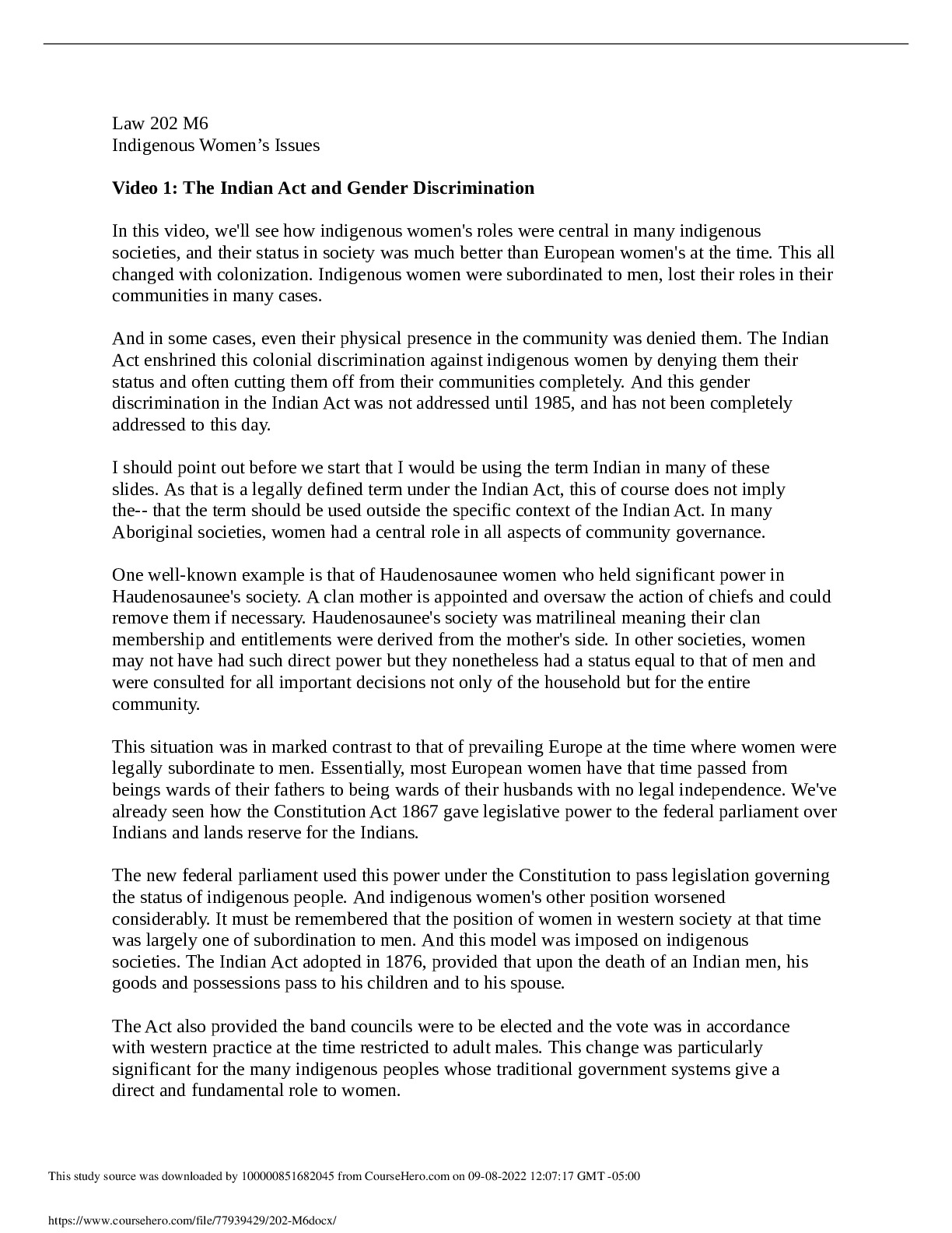 Queens UniversityLAW 202202 M6 preview image