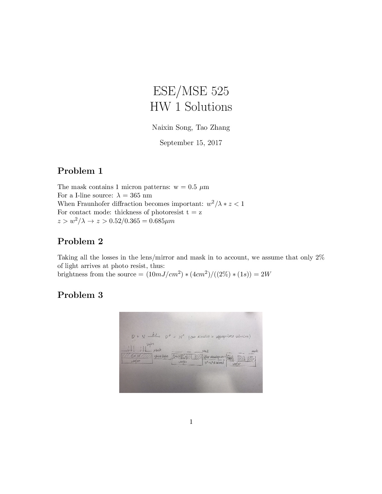 University of Pennsylvania  MSE 525  ESE/MSE 525 HW 1 Solutions preview image