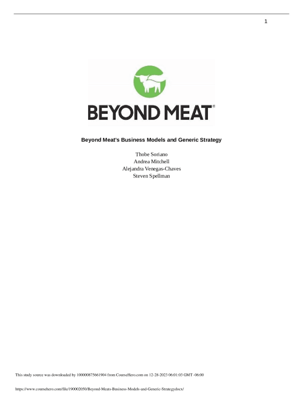 Beyond_Meat_s_Business_Models_and_Generic_Strategy.docx