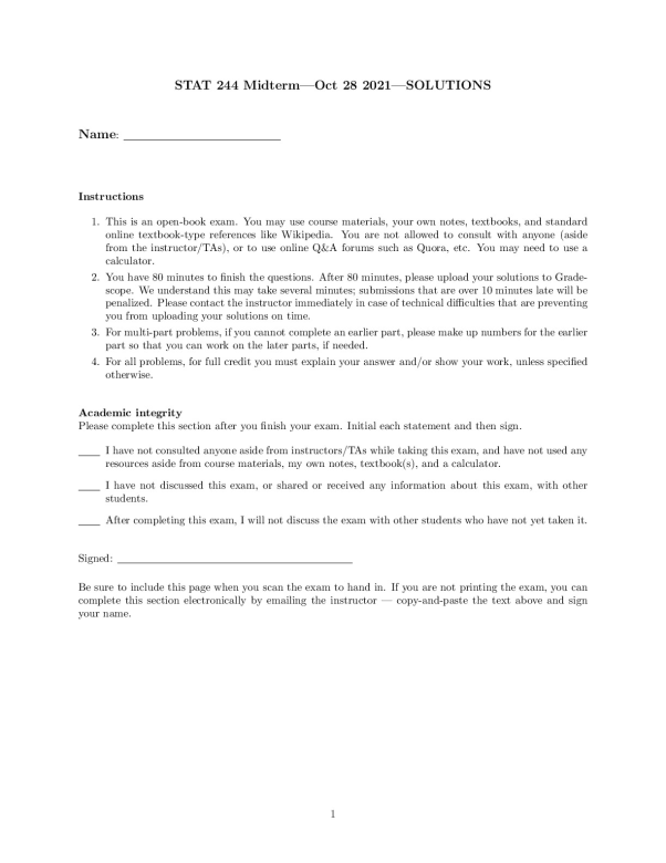 2021.autumn.midterm.solutions  University Of Chicago STAT 244 preview image