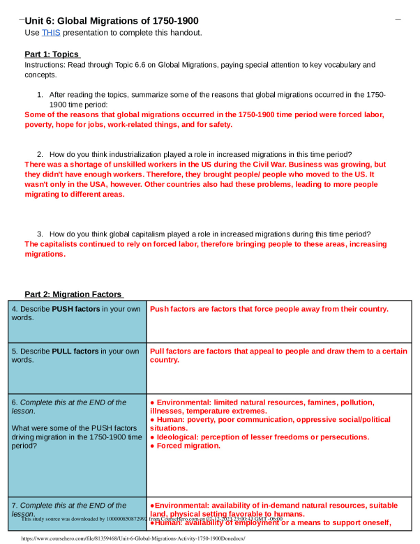 Unit 6 Global Migrations Activity 1750 1900 Done Copper Canyon High   Unit 6   Global Migrations Activity 1750 1900 Done  .docx Preview 