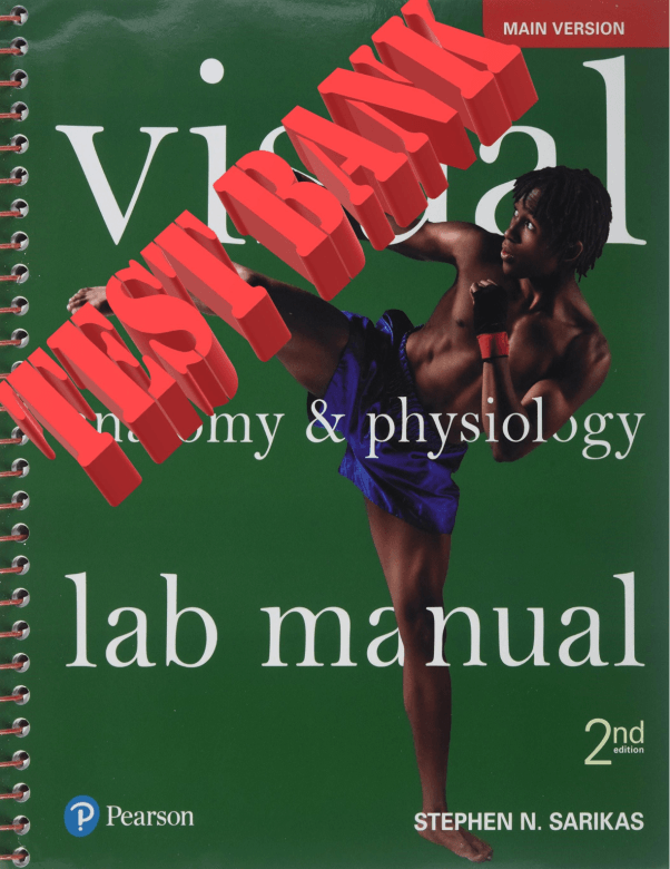 Visual Anatomy and Physiology Lab Manual Main Version 2nd Edition Sarikas Tb