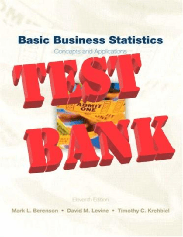 Basic Business Statistics Concepts and Applications 11th Edition  tb