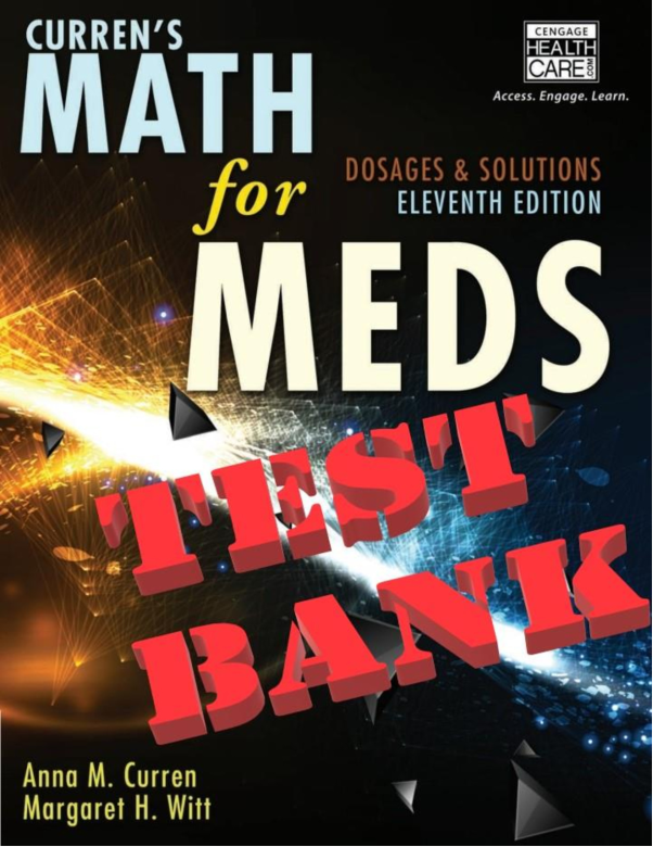 Curren's Math for Meds Dosages and Solutions,tb