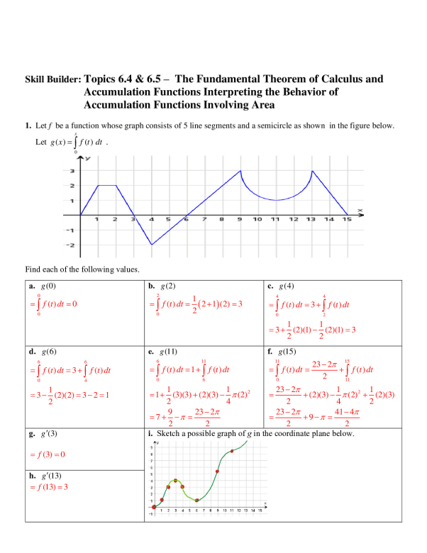 Topics 6.4 & 6.5 – The Fundamental Theorem of Calculus and Accumulation ...