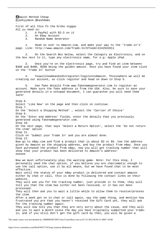 Cheap Amazon Method Los Angeles International POLITICAL 302 preview image