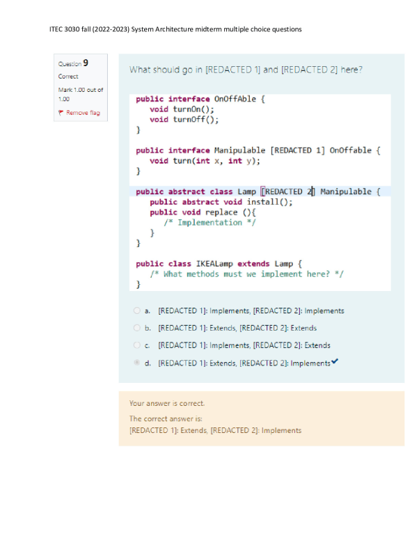 ITEC 3030 fall (2022-2023) System Architecture midterm multiple choice questions. Preview Page