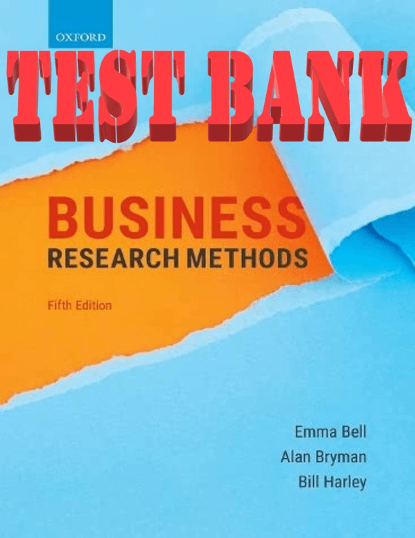 BUSINESS RESEARCH METHODS 5E 5th Edition  tb