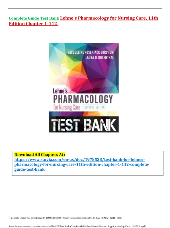 Test_Bank_Complete_Guide_For_Lehne_s_Pharmacology_for_Nursing_Care_11th_Edition.pdf