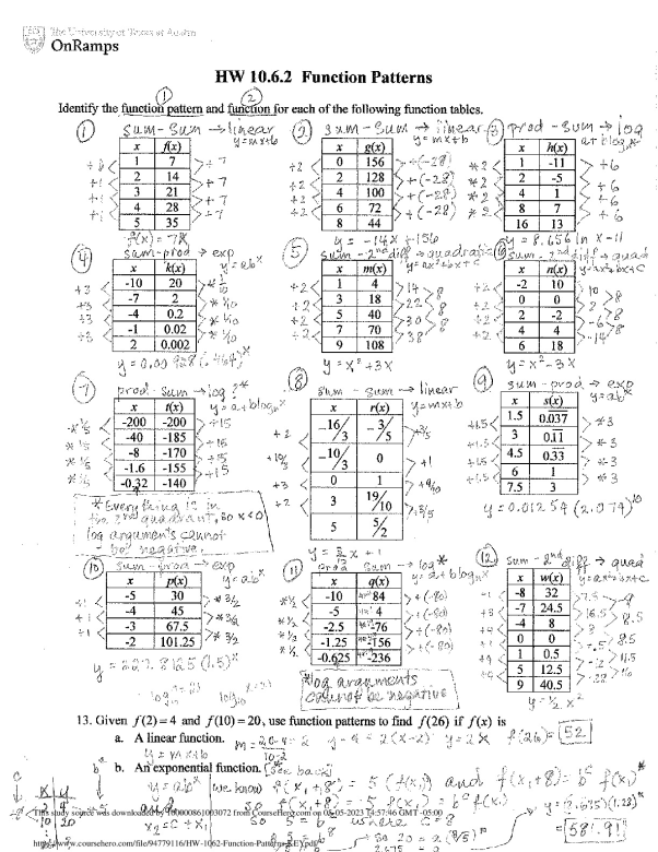 HW 10.6.2 Function Patterns KEY.pdf 1 Helpful Unhelpful Thomas ...