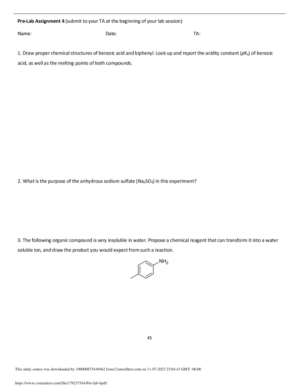 Pre‐Lab Assignment 4 preview image