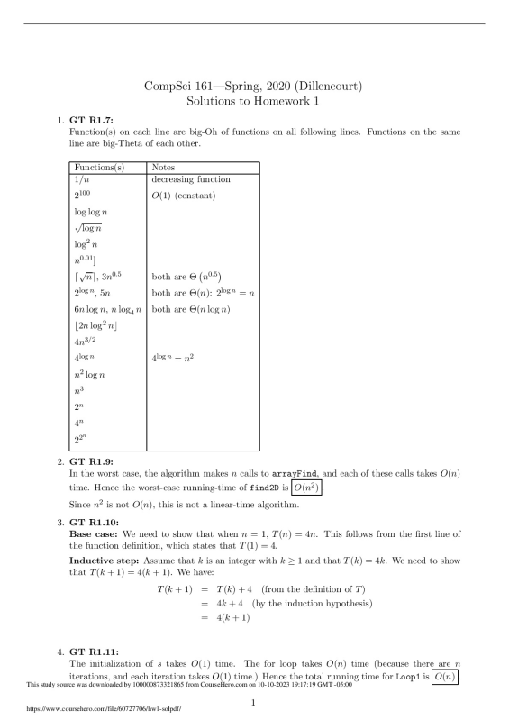 hw1-sol.  University of California, Irvine CS 161 preview image