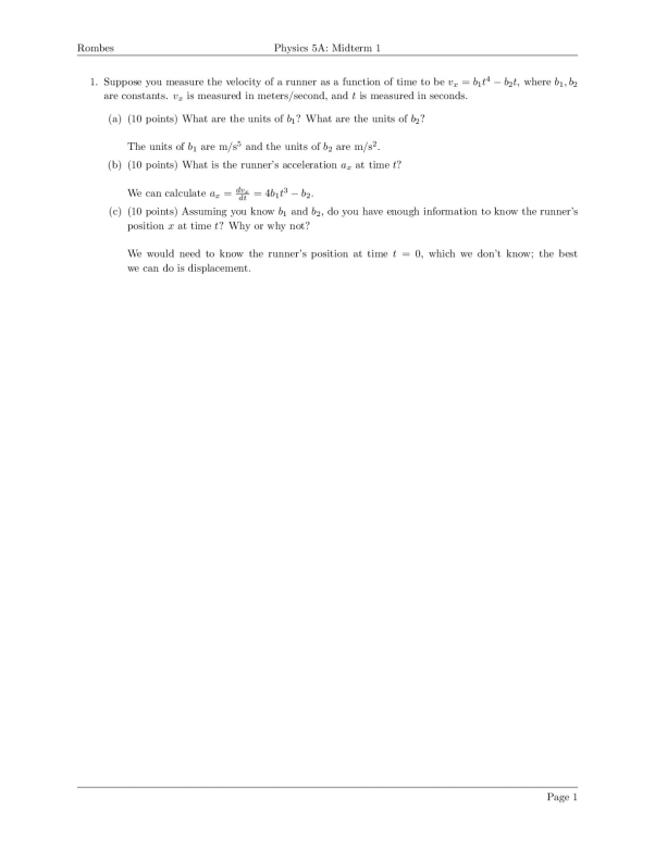 midterm_1_solutions. University of California, Los Angeles PHYSICS 5A preview image