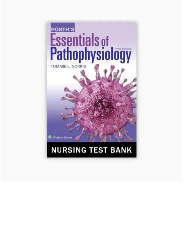 Gould's Pathophysiology for the Health Professions 5th Edition by Karin C. VanMeter, Robert J. Hubert  TEST BANK document preview