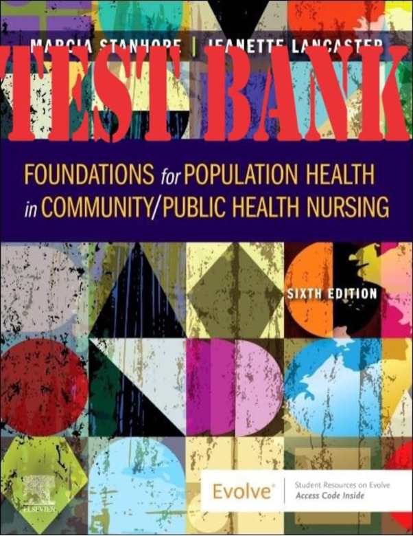 Foundations for Population Health in Community Public Health Nursing 6th Edition by Stanhope TEST BANK