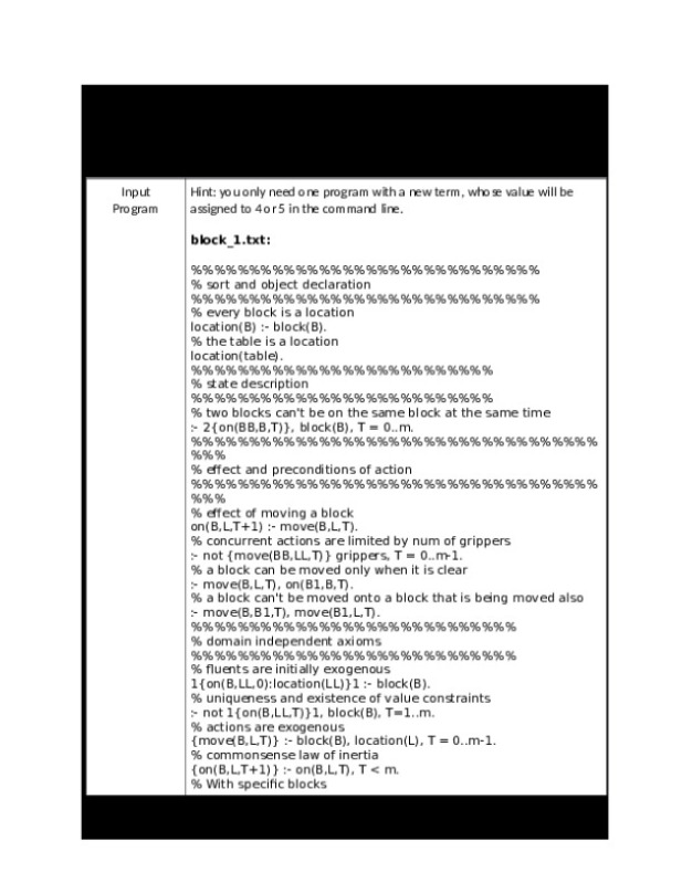 CSE 579 Module 5 Graded Assignment Template for clingo Work