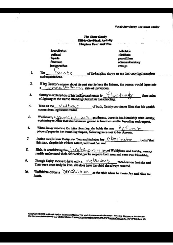 HW__Vocabulary___Great_Gatsby__Ch._4_9