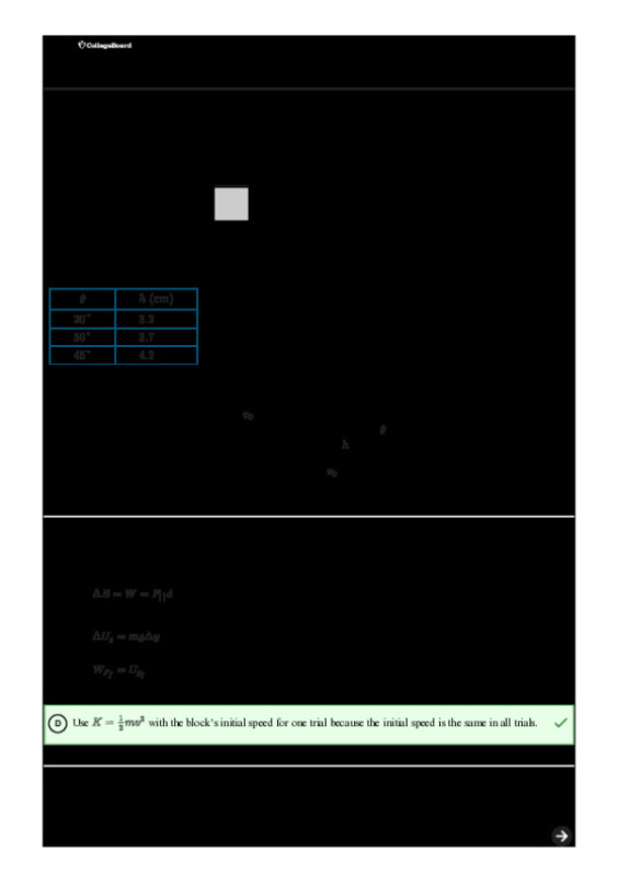 AP Physics 1Scoring Guide Unit 4 Progress Check: MCQ Part A