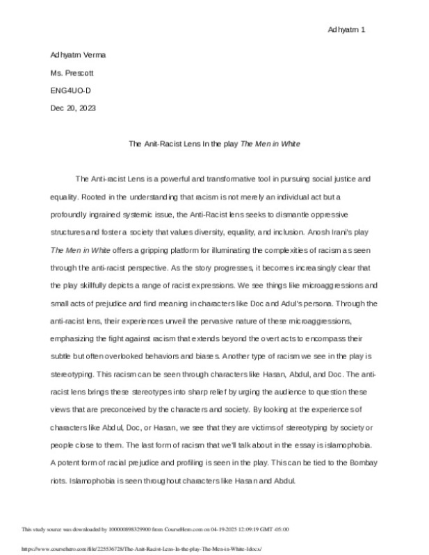 The_Anit_Racist_Lens_In_the_play_The_Men_in_White___1_.docx