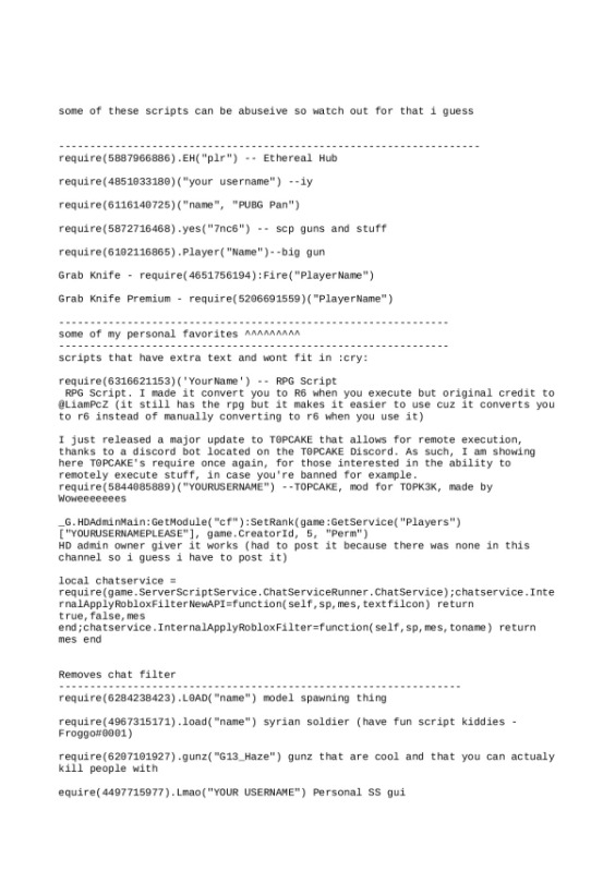 Archived.txt SCRIPTS | some of these scripts can be abusive so watch out for that i guess preview image