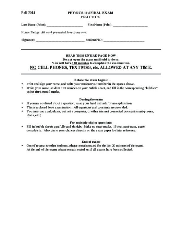 Physics_114_Final_Exam_Fall_2014_Practice