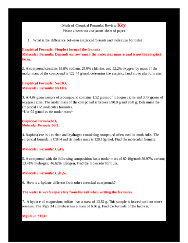 mathofchemicalformulasreviewkey.docx