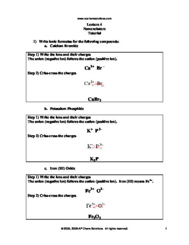 Nomenclature