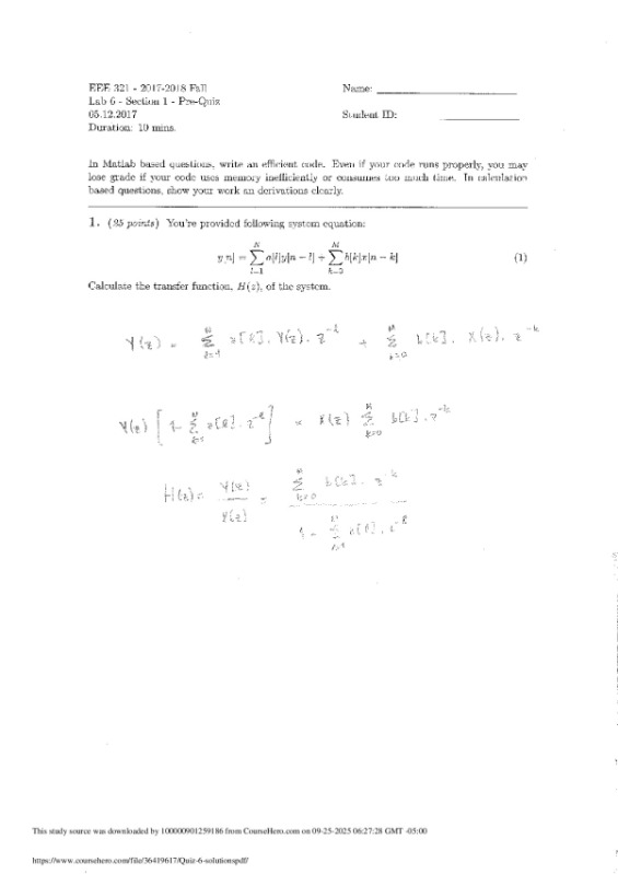 Bilkent University EEE 321 Quiz_6_solutions preview image