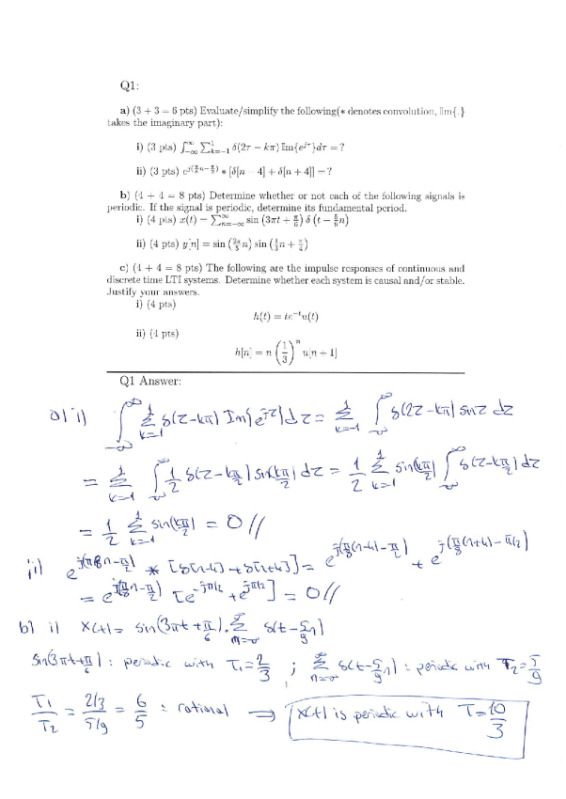İhsan Doğramacı Bilkent University EEE 321 Summer 2018 Midterm. preview image
