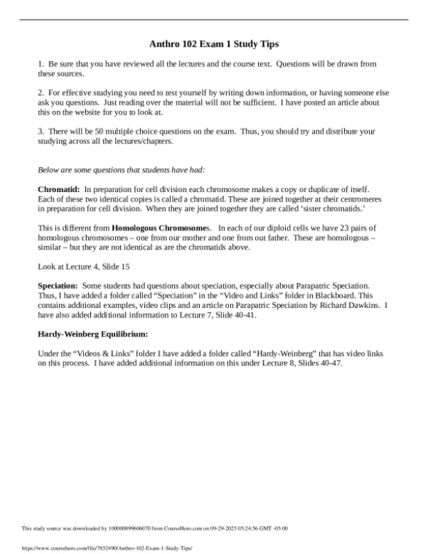 Anthro_102_Exam_1_Study_Tips