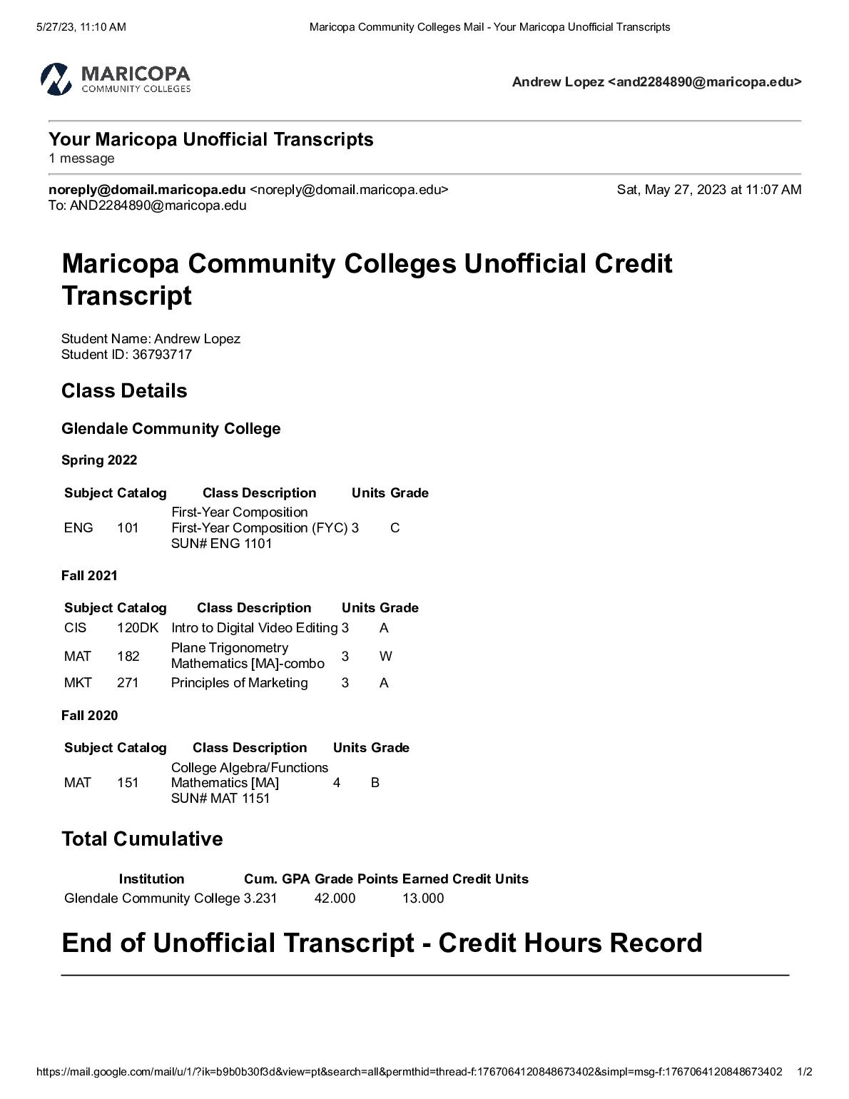 Maricopa_Community_Colleges_Mail___Your_Maricopa_Unofficial_Transcripts.pdf.pdf Preview 1