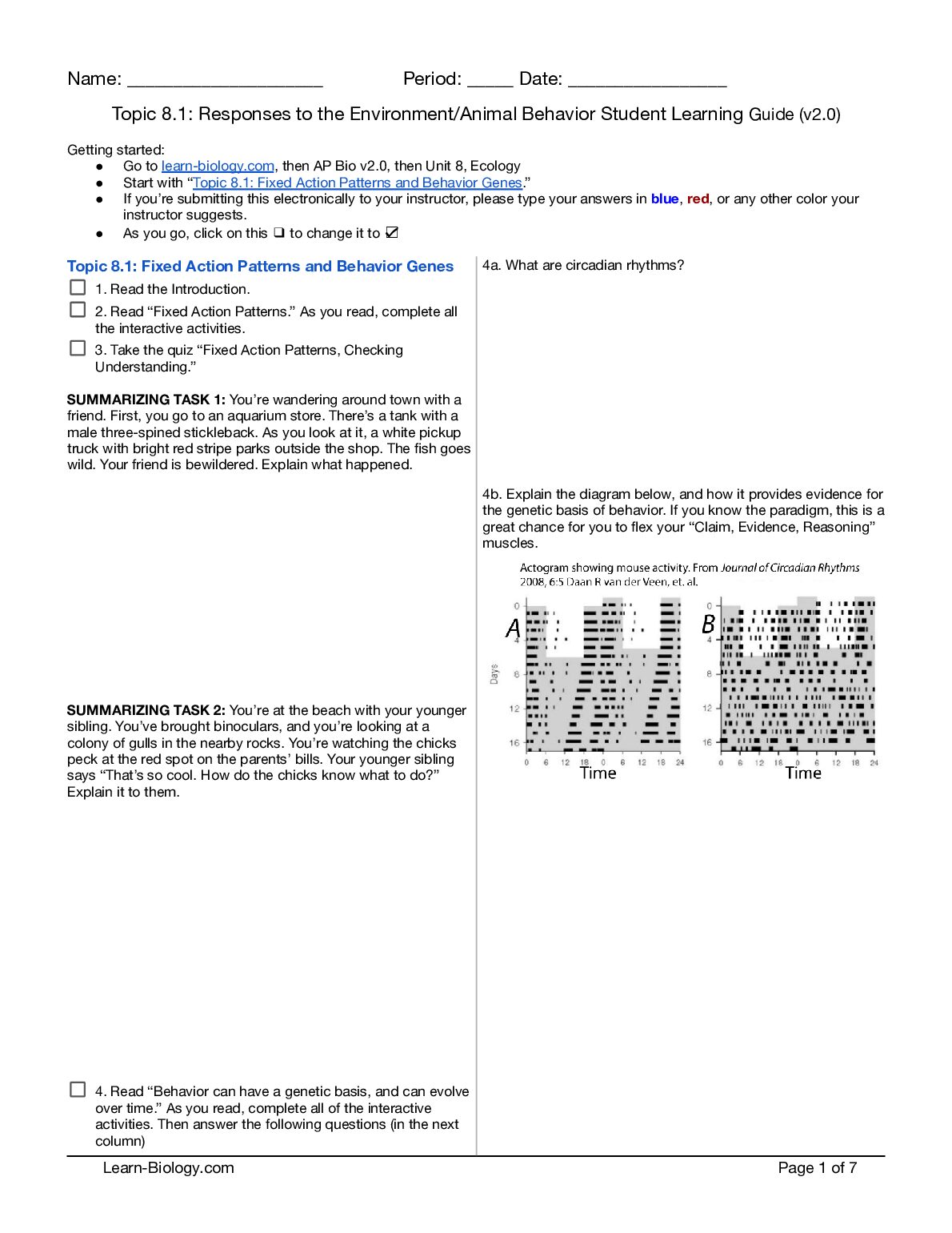 PCHS_8.1_Responses_to_the_Environment__Animal_Behavior__Student_Learning_Guide__AP_Bio_V2.0_.pdf.pdf Preview 1