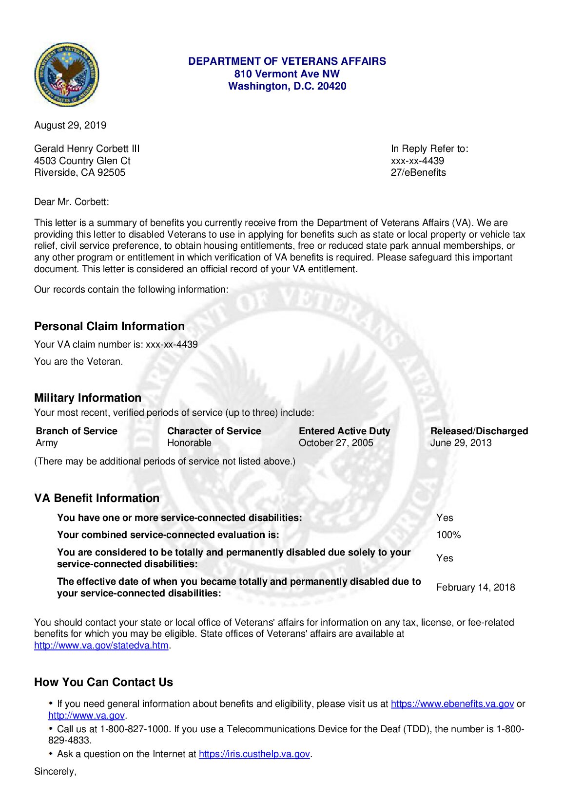 Gerald_Corbett_Benefit_Summary_Letter.pdf.pdf Preview 1