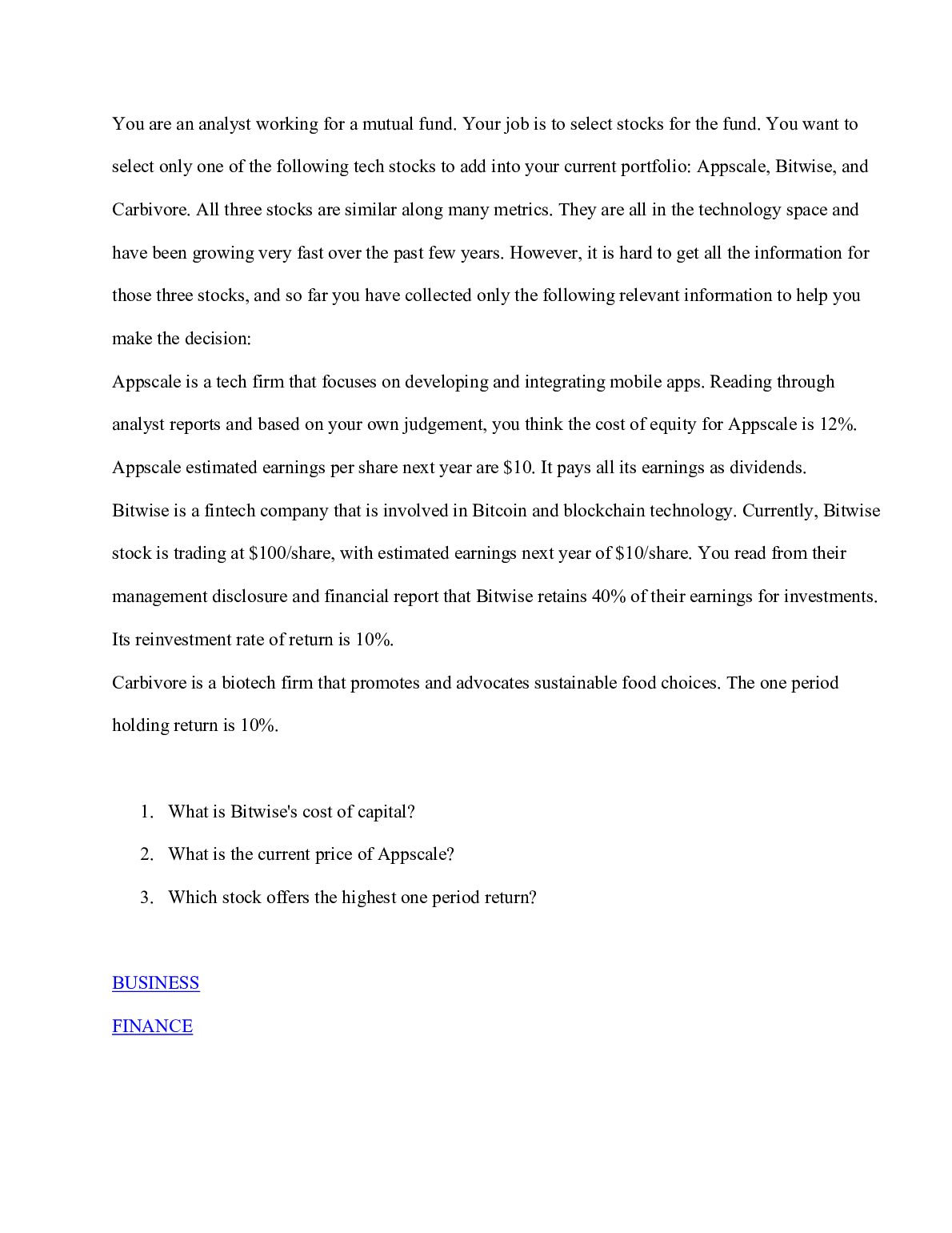 You are an analyst working for a mutual fund .pdf Preview 1