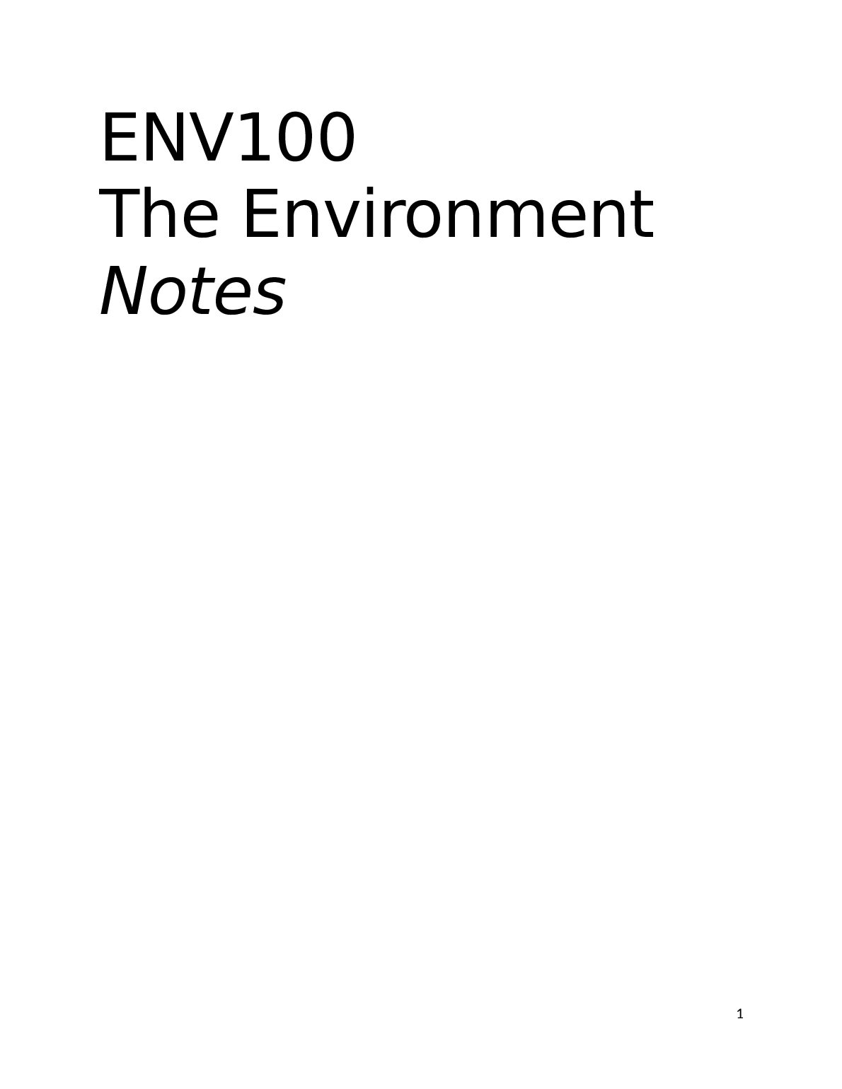 ENV100_Notes.docx.pdf Preview 1