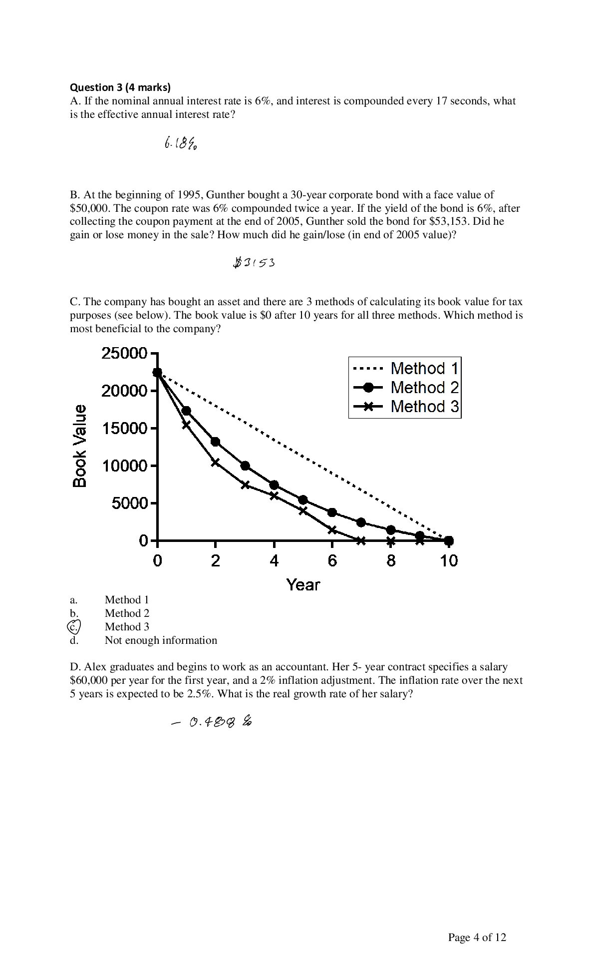 CHE 374H1 F – Economic Analysis and Decision Making document preview page 4