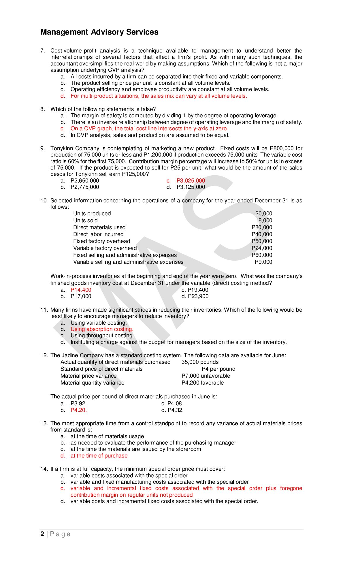 BSA 101 Final-PreBoard-Examination-MAS-Answer-Key-Encrypted. document preview page 2