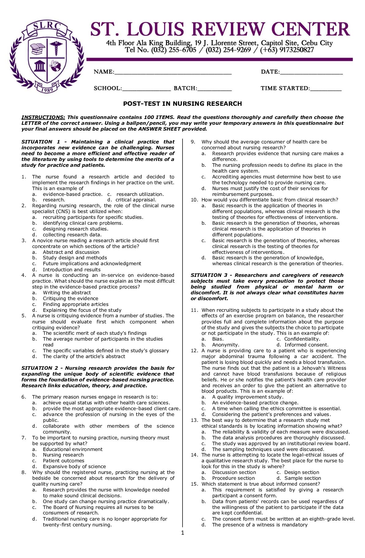 POSTTEST_IN_NURSING_RESEARCH_NOVEMBER_2024.pdf.pdf Preview 1