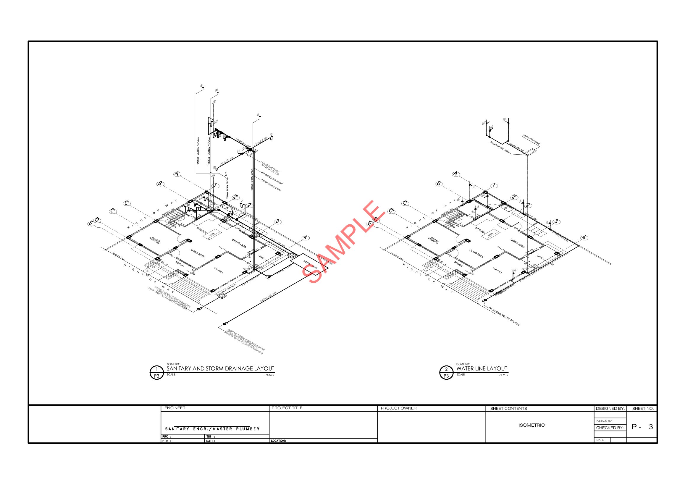 ME MISC PLUMBING Sample Plan. preview image