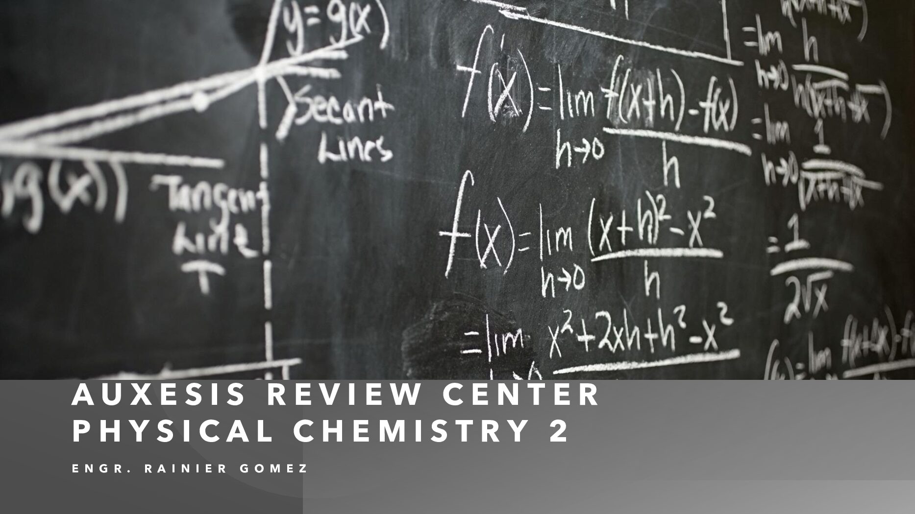 AUXESIS REVIEW CENTER PHYSICAL CHEMISTRY 2 ENGR. RAINIER GOMEZ preview image