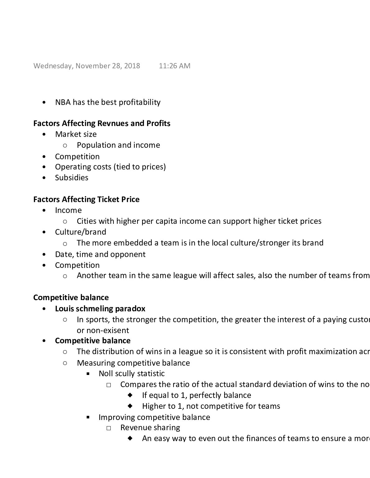 ECN 722 Economic Issues in Professional Sports  review preview image