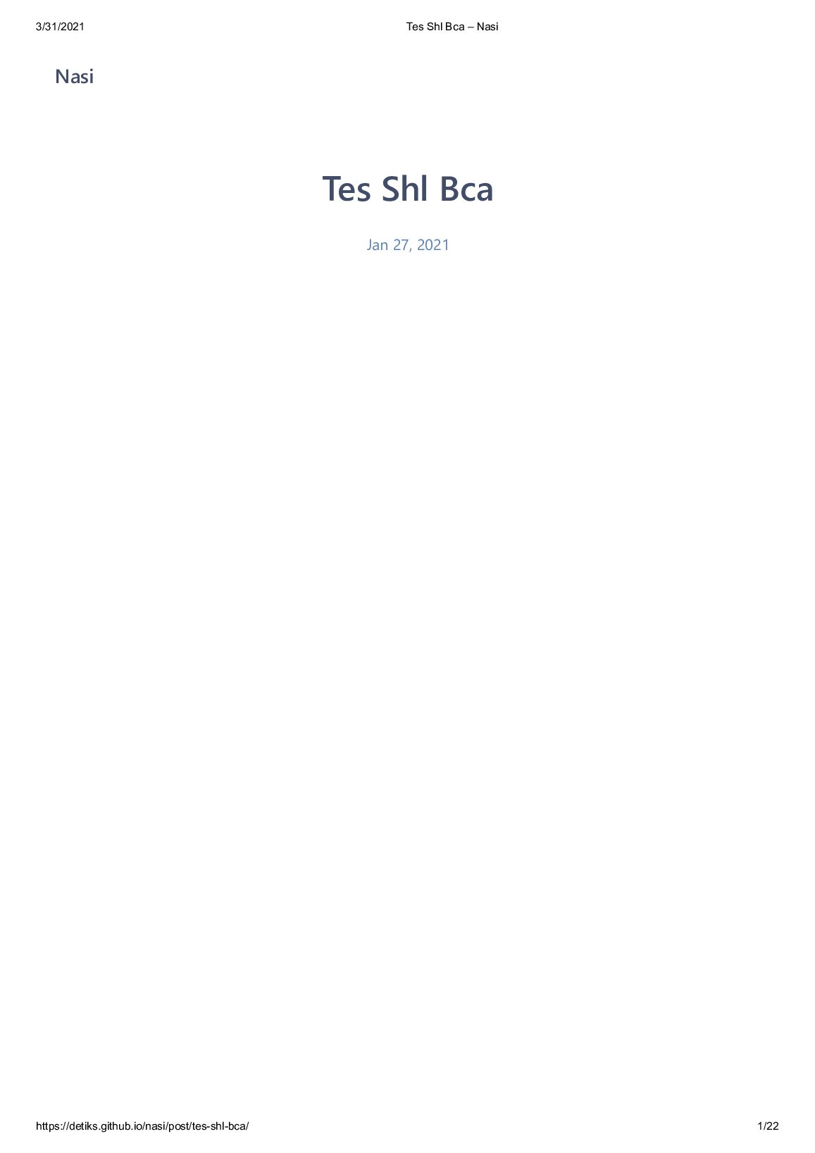 OSI FIO003 Tes Shl Bca – Nasi preview image