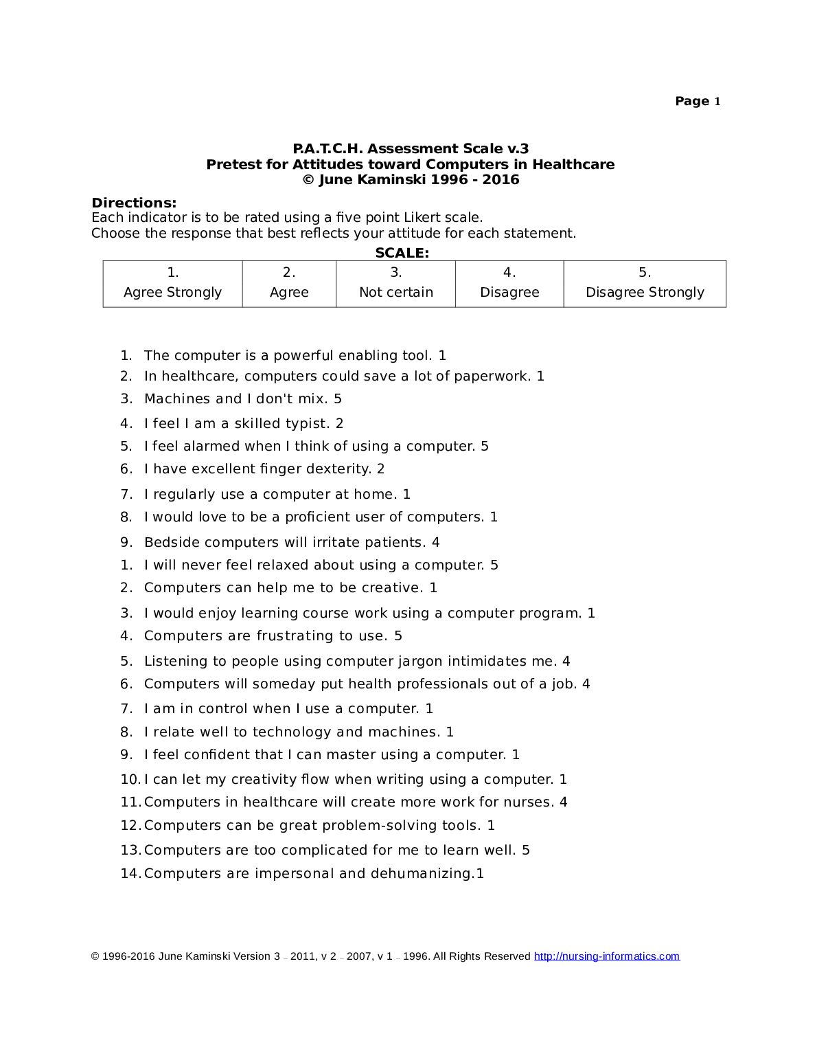 PATCH Assessment - Laura Neurauter. preview image