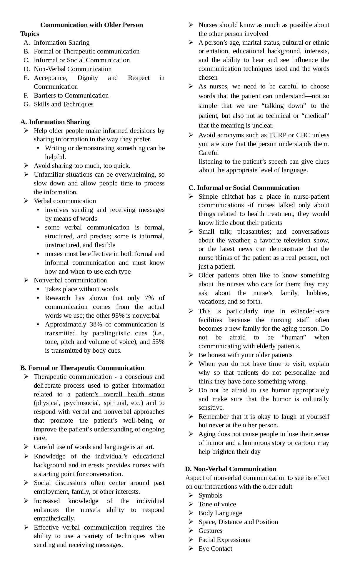 NURSING 123 Communication with Older Person. preview image