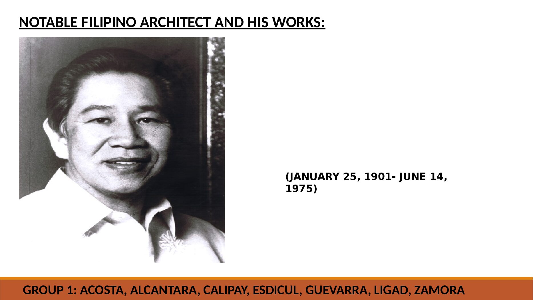 NOTABLE FILIPINO ARCHITECT AND HIS WORKS preview image