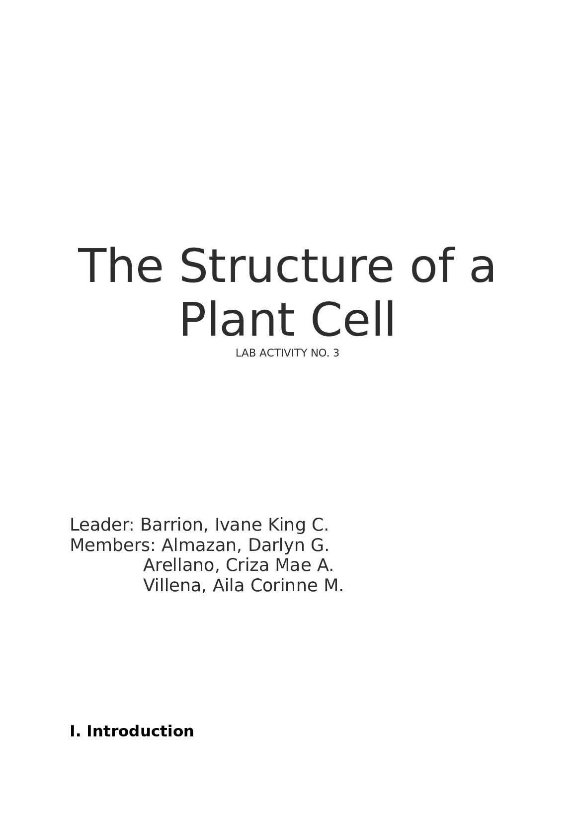 Post-Lab-Report-Activity-3-Botany (Structure of A Plant Cell). preview image