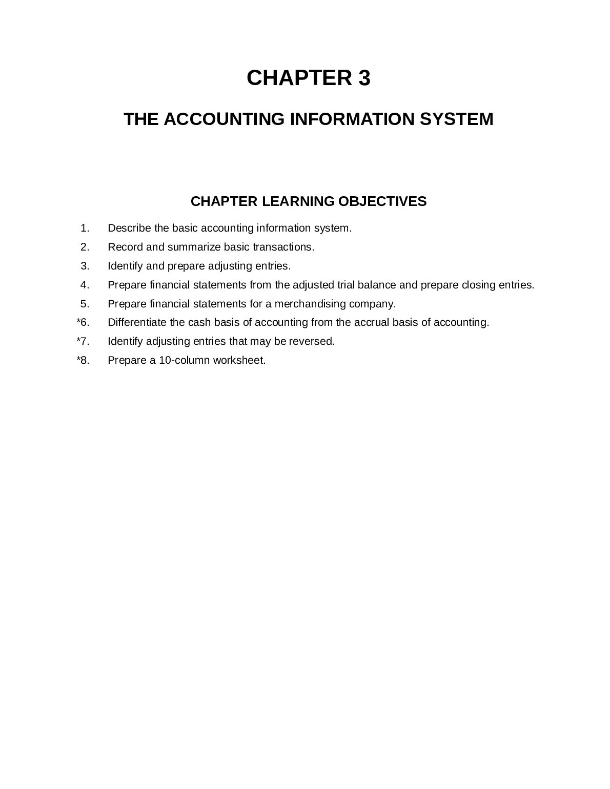 CHAPTER 3 THE ACCOUNTING INFORMATION SYSTEM preview image