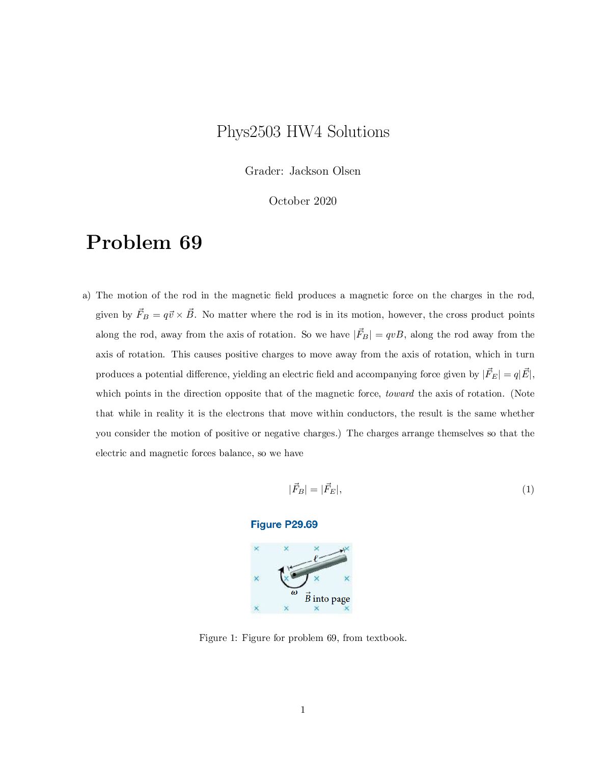 Phys 2503 HW4 Solutions preview image