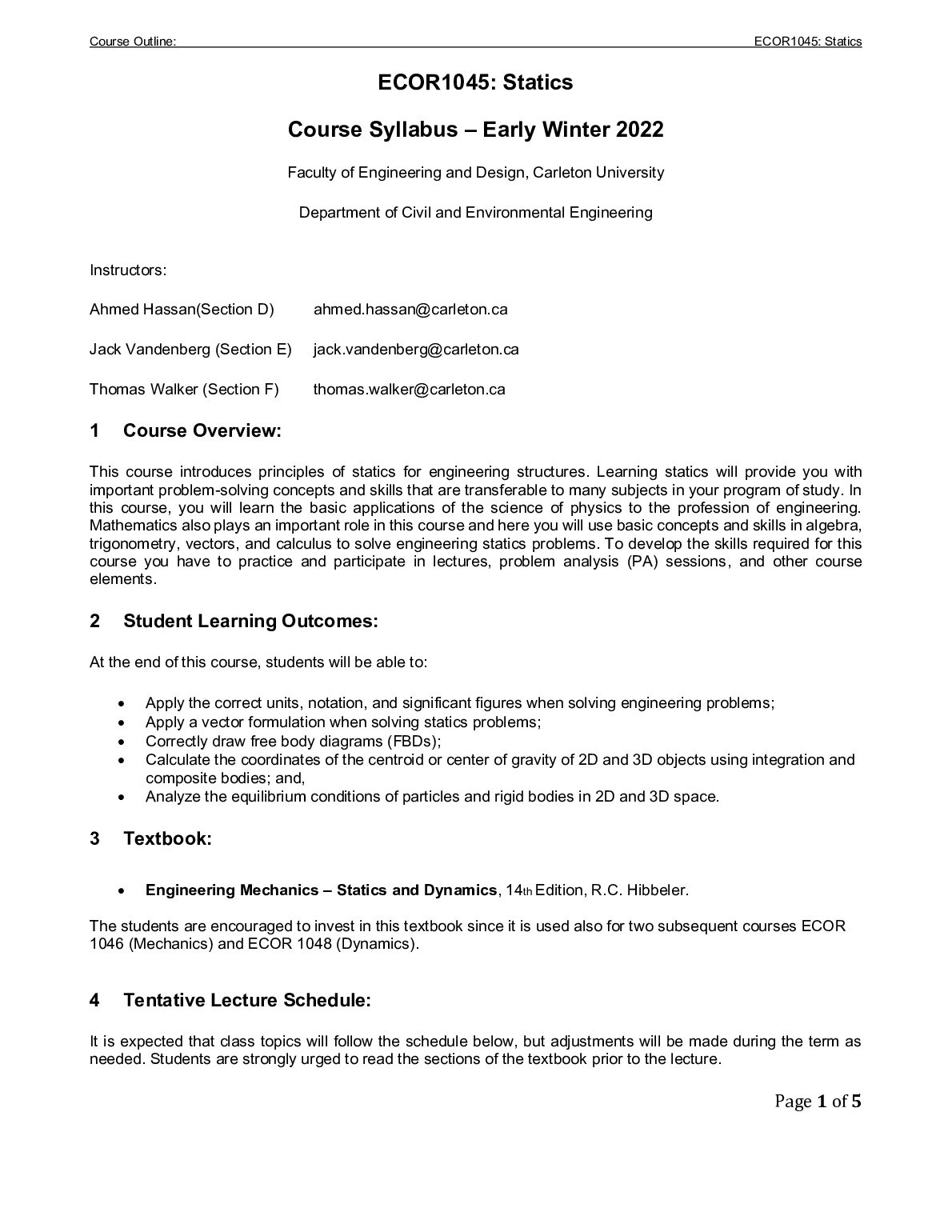 ECOR 1045: Statics preview image