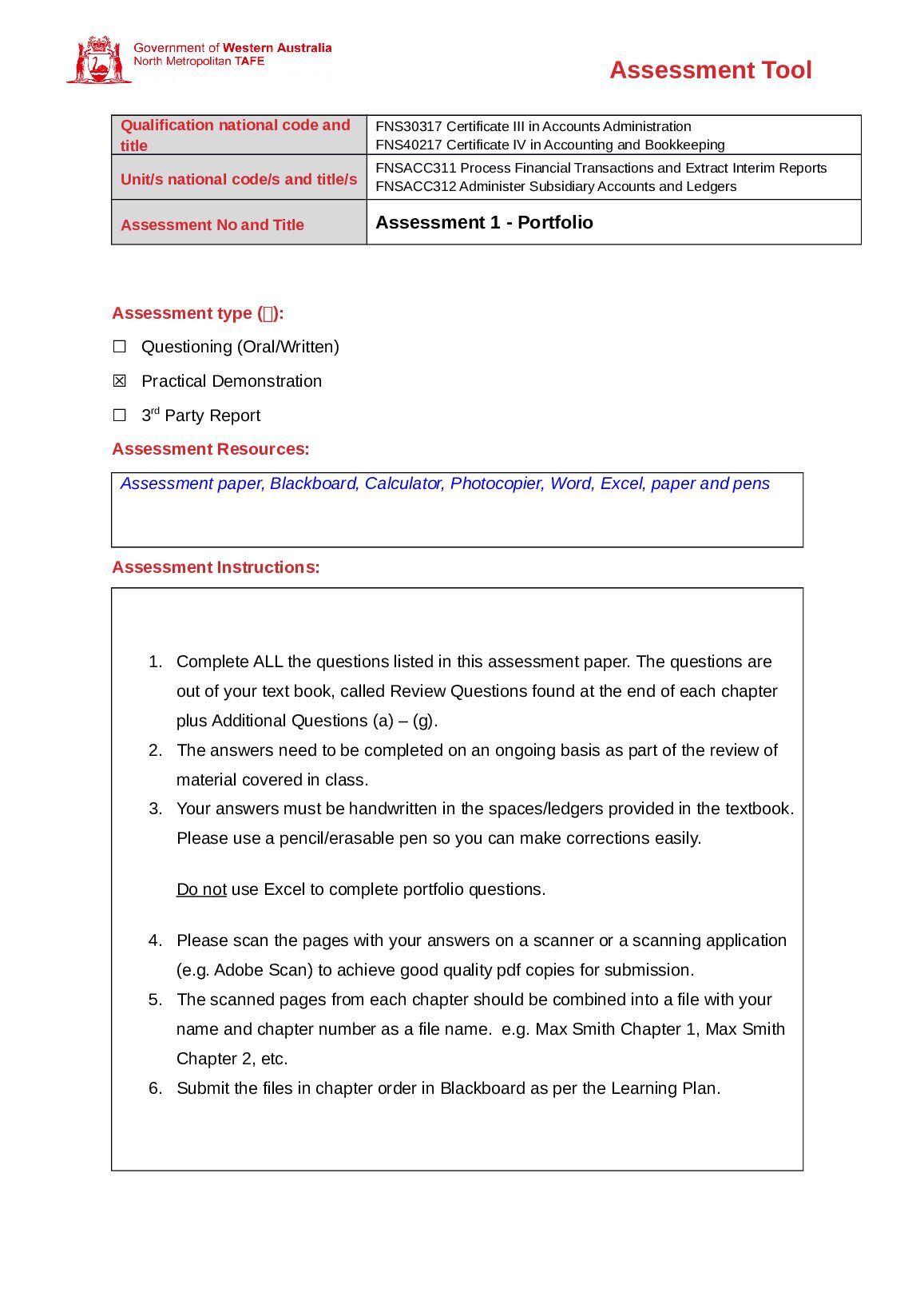 Assessment Portfolio 1B Additional Questions - Caitlin Hole. preview image